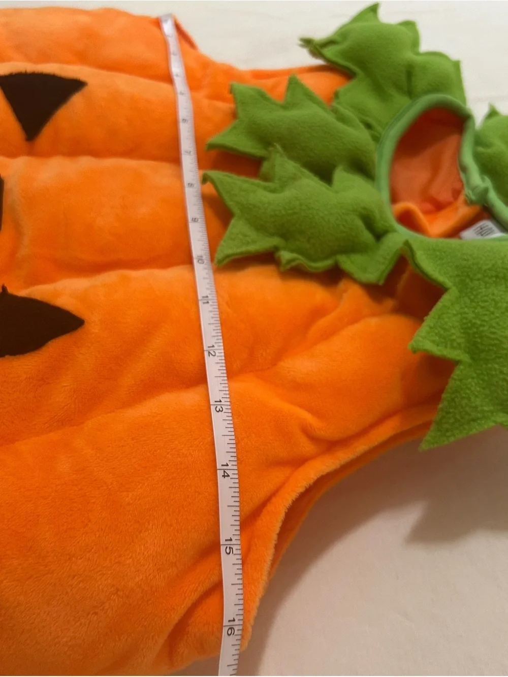 Hallow's Eve Toddler 4T Plush Fleece Pumpkin Costume Tunic & Beanie Hat